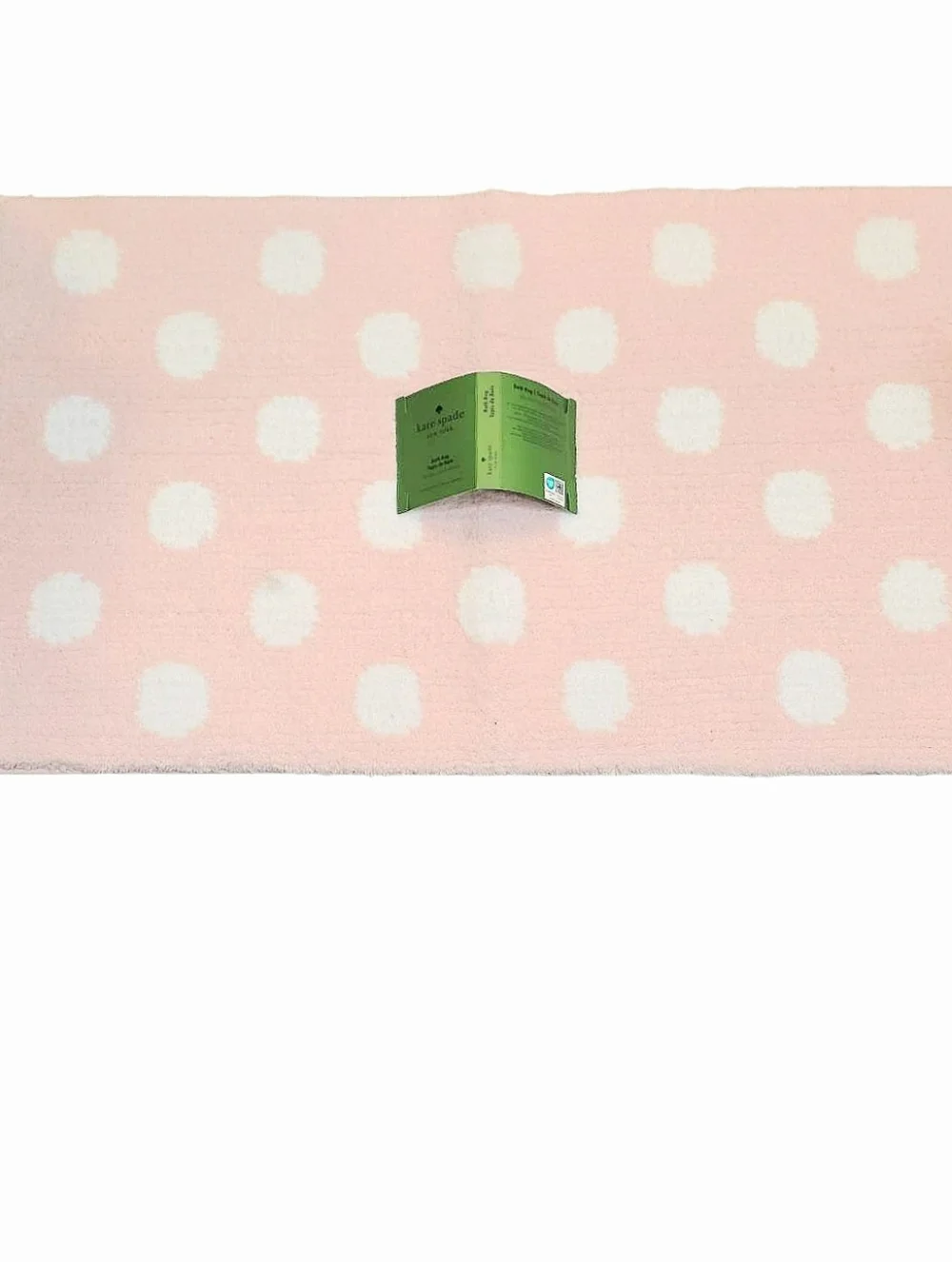 Kate Spade New York Pink and White Polka Dot Rug
